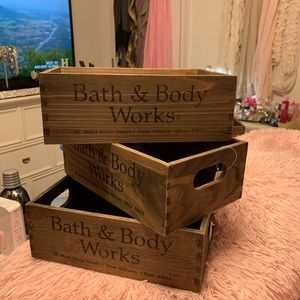 ✨Bath & Body Works Wooden Crate 11x4✨Brand New!!!